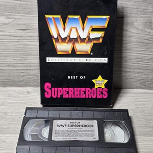 1992 WWF WWE Collectors Edition Best Of Superheroes Wrestling VHS
