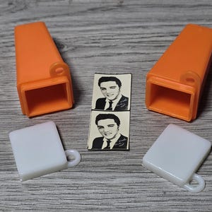 1960s NOS Elvis Presley Keychain Photo Viewer Memoribilia Lot of 2