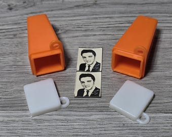 1960s NOS Elvis Presley Keychain Photo Viewer Memoribilia Lot of 2