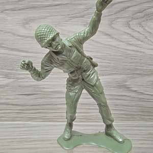 1960s Plastic Army Military Figure 5 1/2&quot; Tall