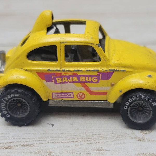 1983 Hot Wheels Baja Bug Goodyear Rubber Tires 1:64 Blazin Bug