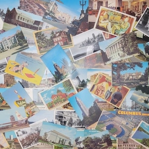 Lot d'environ 100 cartes postales (anciennes et plus récentes) - Cartes utilisées et non utilisées au hasard
