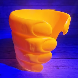 1970s UV Reactive 7-Eleven Monster Hand Cup Holder Ad Promo