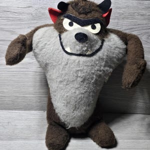 1971 Tasmanian Devil Warner Bros Mighty Star Taz 13" Stuffed Animal Plush