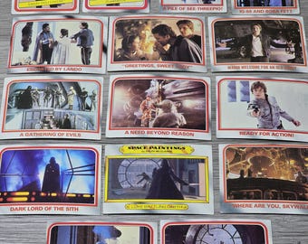 1977年から1983年までのスターウォーズカードとステッカー30枚セット