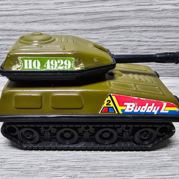 1970s Buddy L Metal Military Army Tank HQ 44929 Buddy-L
