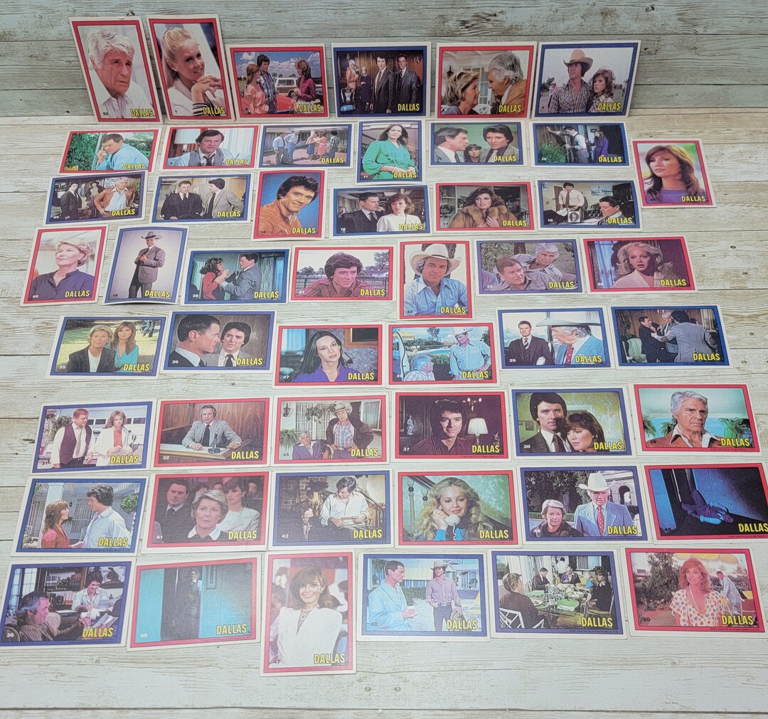 1981 Donruss TV Show Dallas Trading Cards 50 of 56 Cards Etsy