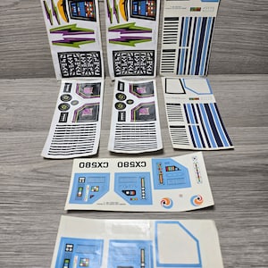 1984 1985 Construx Stickers by Fisher Price  UNUSED Original Sheets