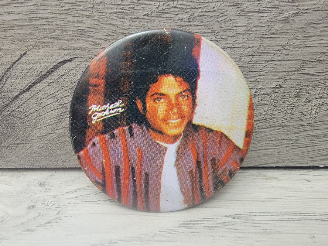 1980s Vintage Michael Jackson Music Pinback Button Badge - Etsy