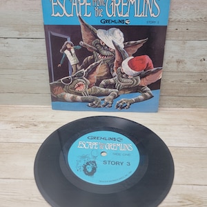 1984 Gremlins Read Along Book And Record 33 1/3 RPM