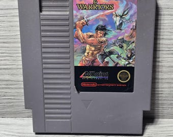 1987 Nintendo NES Wizards & Warriors Game Cartridge