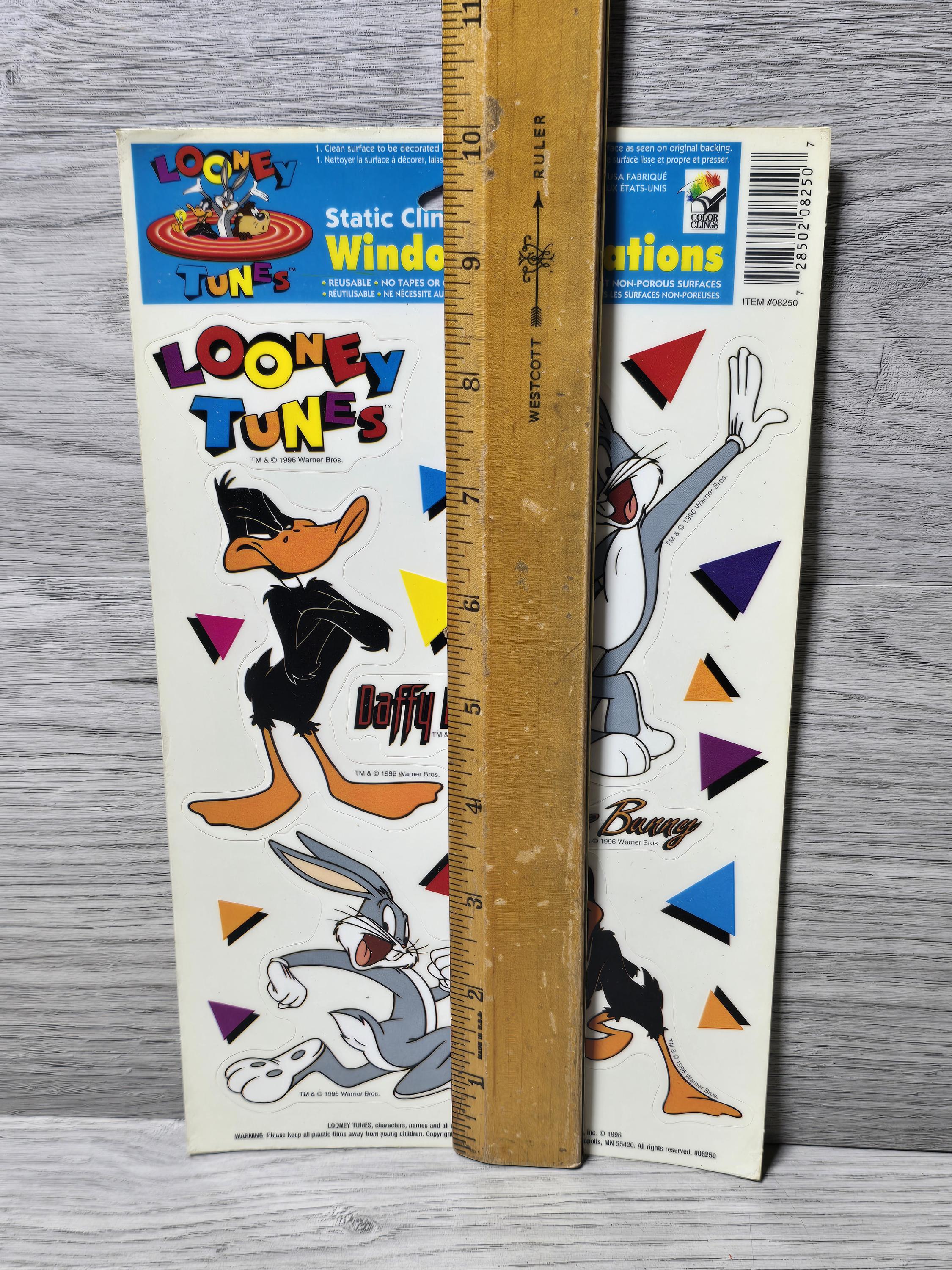 1996 Warner Bros Looney Tunes Static Cling Window Decoration Bugs 