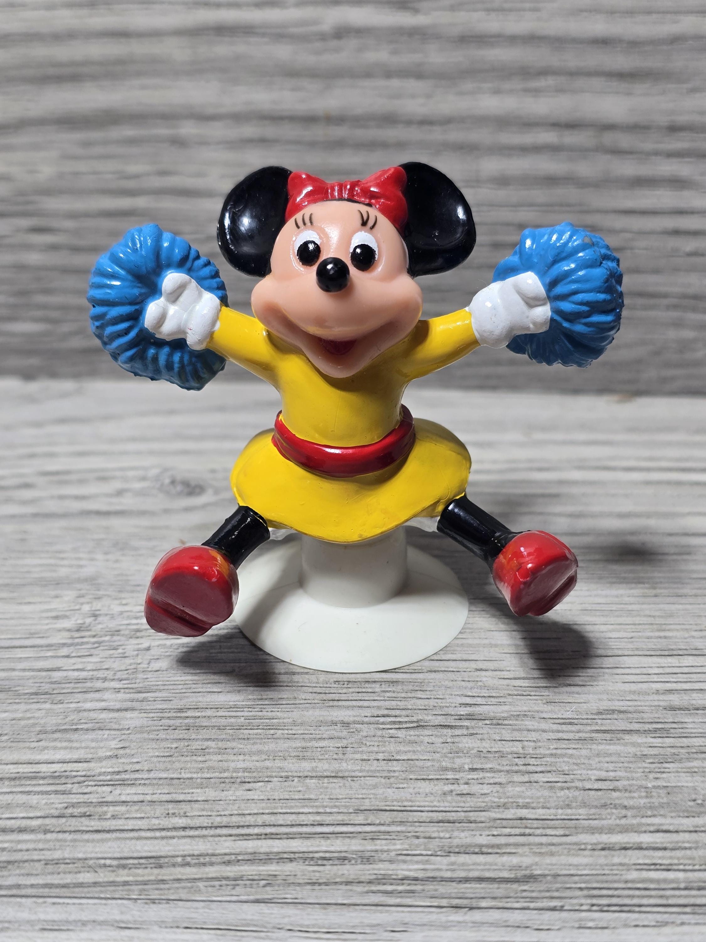 1980s Walt Disney Productions Minnie Mouse PVC Cheerleader Figure 