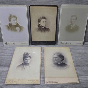 1800er Jahre Kabinett Fotografie Foto Fotografie Lot von 5
