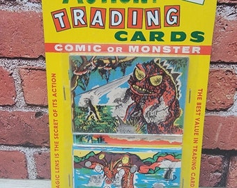 Comic or Monster Magic Action Trading card Factory Sealed pack Knight Toy  1963