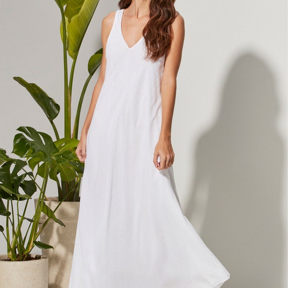 V neck shop cotton summer dress