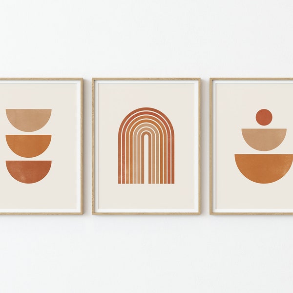 Geometric Kitchen Wall Art Etsy