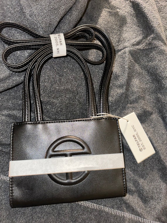 New Telfar Black Vegan Leather Small Bag Vegan Leather Etsy Canada