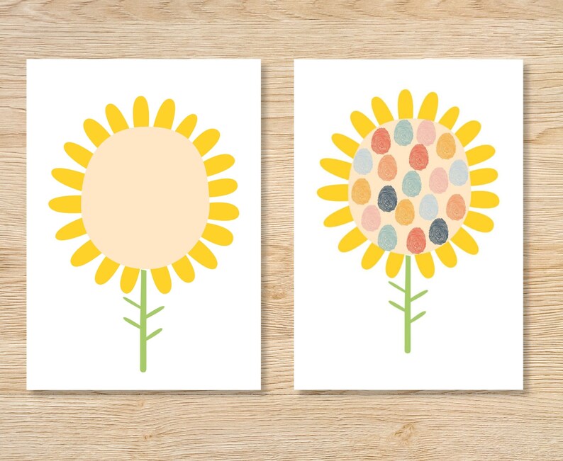 Kids Fingerprint Printables, Fingerprint Art, Personalised Gift ...