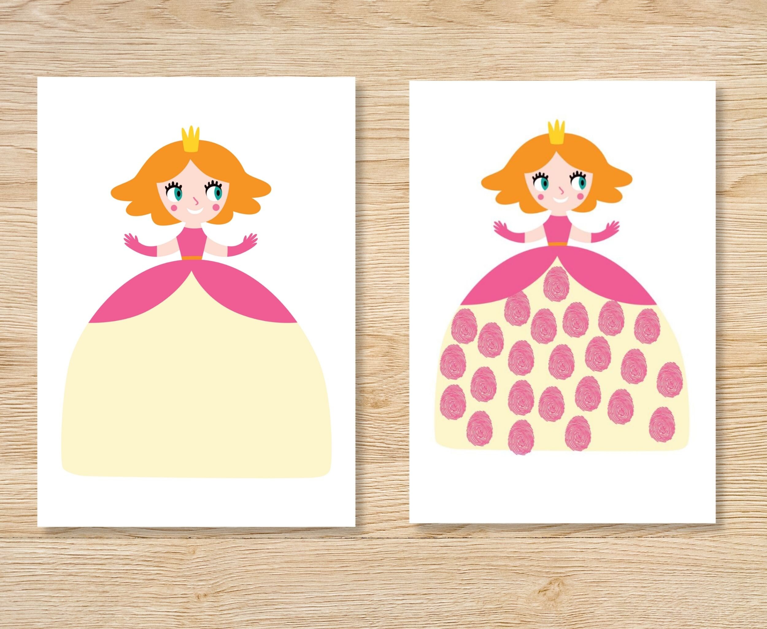 Kids Fingerprint Printables, Fingerprint Art, Personalised Gift ...