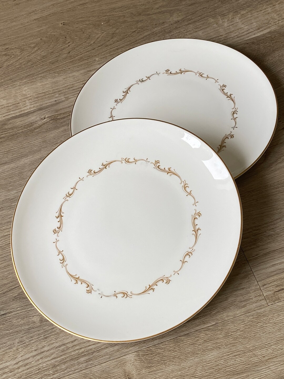 2 X Vintage Royal Doulton Dinner Plates French Provincial 26.5cms