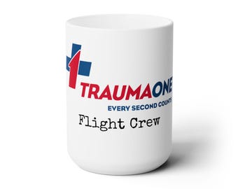 TraumaOne Flight Crew Ceramic Mug 15oz