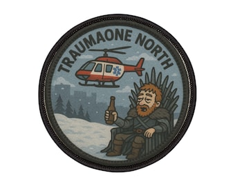 Trauma One North patch Iron-On Patch | Search and Rescue helicopter
