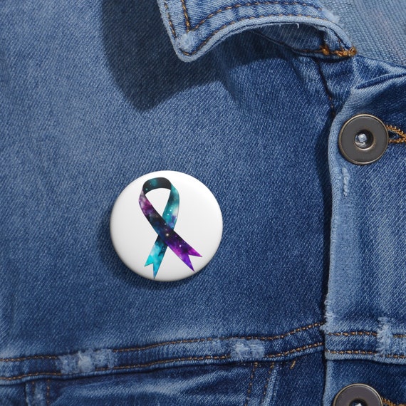 Suicide Prevention Awareness Pins Teal And Purple Ribbon Quilt Ideas ...
