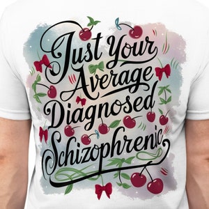 Esquizofrenia, concienciación, camiseta de concienciación sobre la esquizofrenia, camiseta unisex de corte y costura, ropa de apoyo para la salud mental, concienciación con estilo