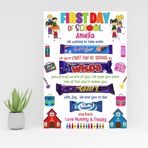学校の初日デジタル A4 チョコレート メッセージ ボード デジタル 2 つの PNG ファイルをダウンロード