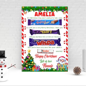 DIGITAL BUNDLE Christmas Day A4 Chocolate Message Board Digital Download