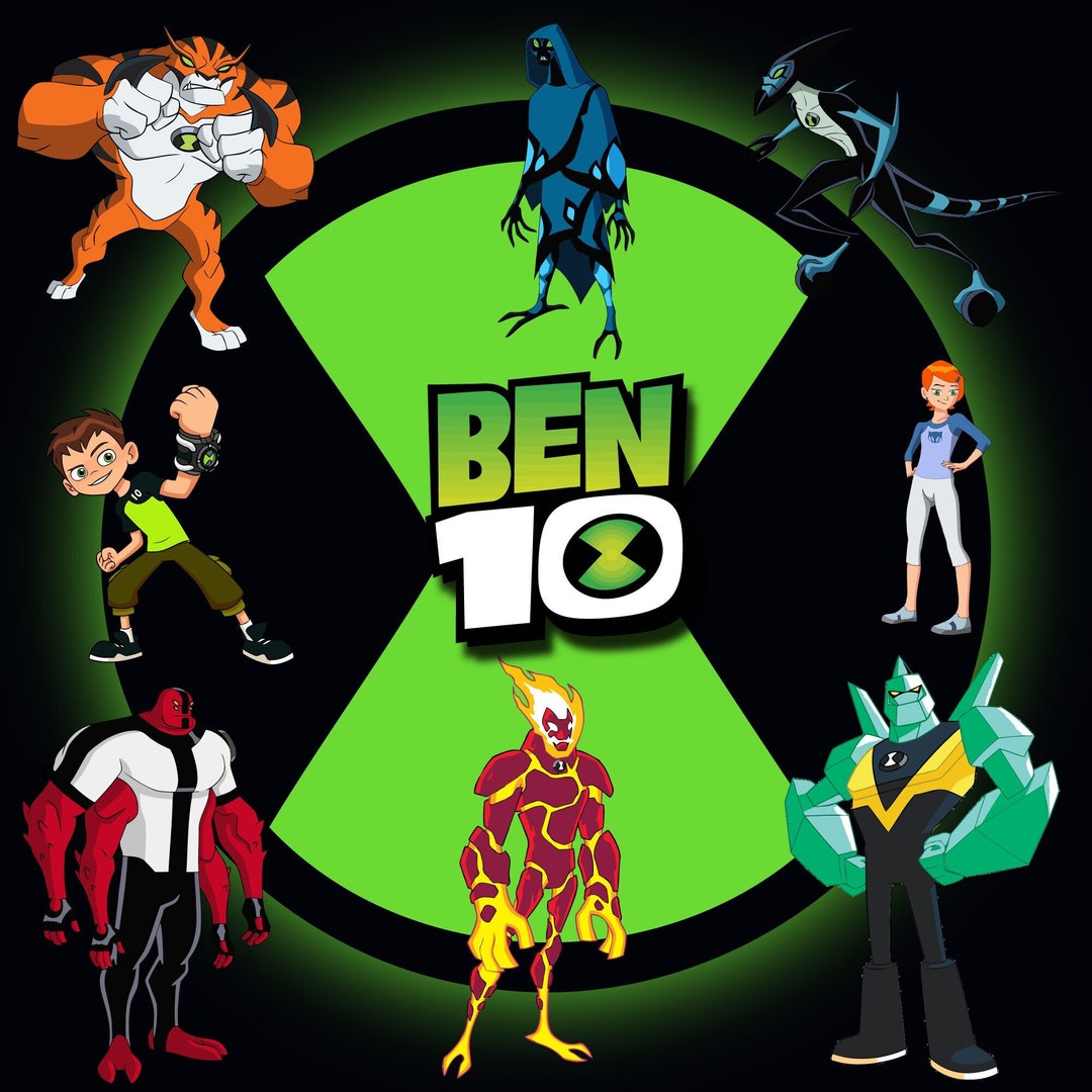 Ben 10 T-shirt PNG 10 Piece Superhero Svg Ben 10 Printable - Etsy