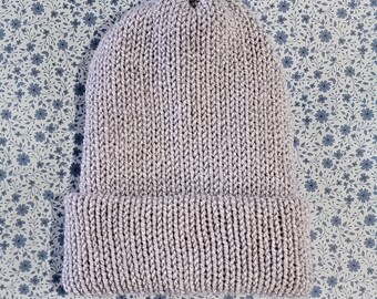 Primitive Blue Beanie Hat adult or teen