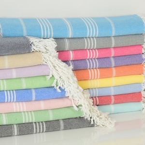 PERSONALIZED Turkish Blanket, Custom Bridesmaid Proposal/Bachelorette/Wedding Favors, Gift for Her, Mr Mrs Beach Towel, Summer Gifts