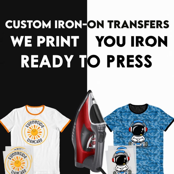 Personalized Iron on Designs Etsy