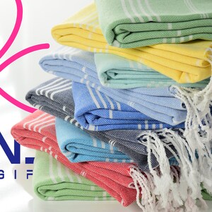 PERSONALIZED Beach Blanket, Printing/Embroidered Bridesmaid-Bachelorette Party-Wedding Favors, Custom Turkish Towel, Summer Gifts