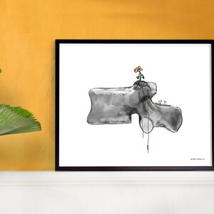 Lumbar vertebra - Poster - Without frame