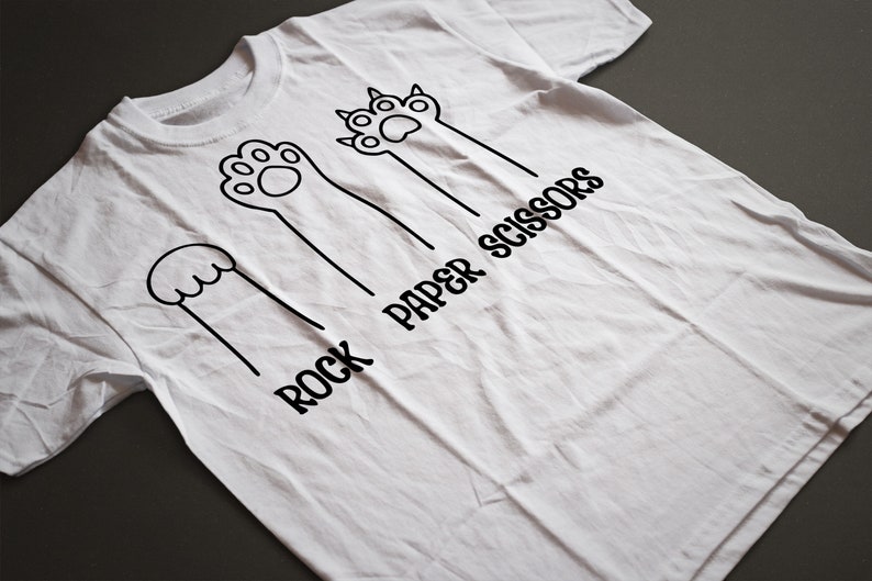 Cat Paw SVG Rock Paper Scissors Svg Cute Cat Svg Cat Paws Etsy