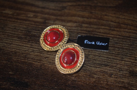 Frank usher clip on best sale earrings