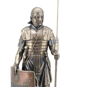 Roman Soldier Legionaire Bronze Figurine 36 Cm
