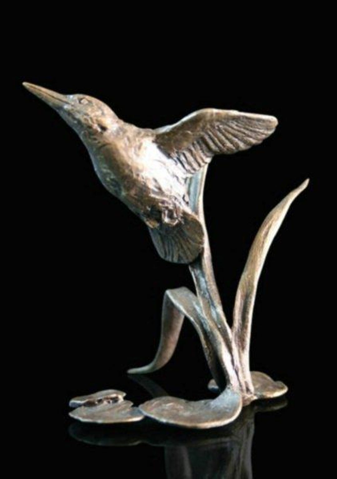 Kingfisher Bronze Miniature (butler and Peach) - Etsy