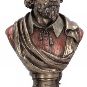William Shakespeare Bronze Bust 23cm
