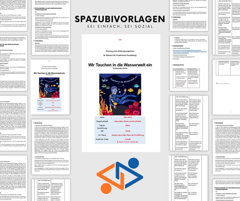 Angebotsplanung Kindergarten Vorlage/ Beispiel SAS - Etsy