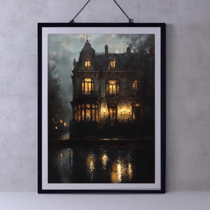 Gothic Architecture | Printable Dark Academia Wall Art, Dark Cottagecore Prints, Moody Victorian Art, Gothic Decor Wall Art, Witchy Wall Art