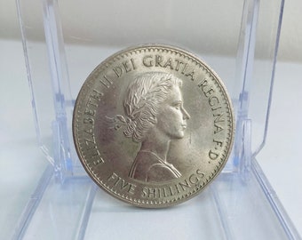 Queen Elizabeth 11 , Five Shilling Coin, Royal Mint 1960, Rare, Commemorative, Limited Issue, Collectable