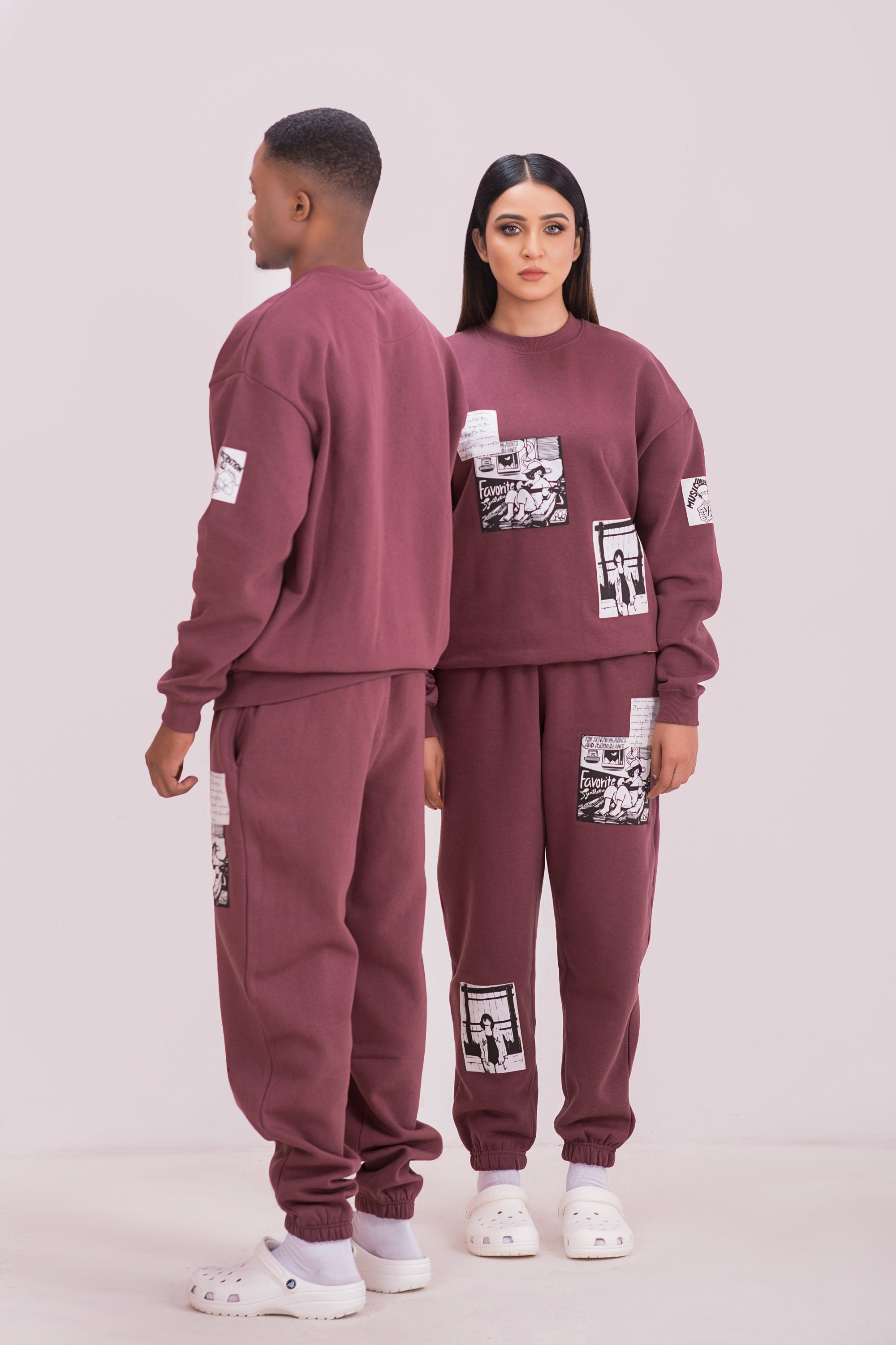His and hers sweatpants sale