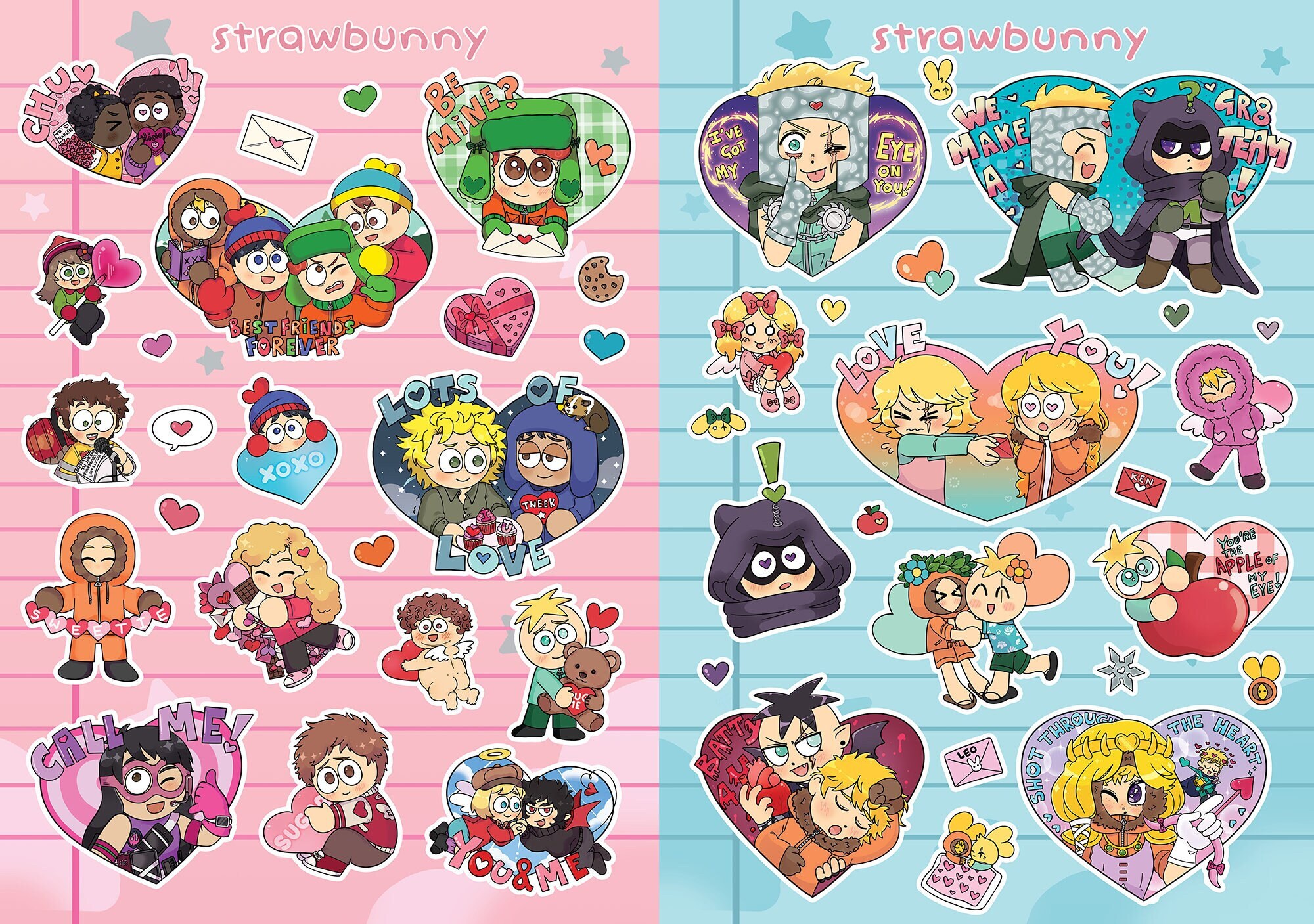 South Park NFT Kiss Cut Sticker Sheet – South Park Shop