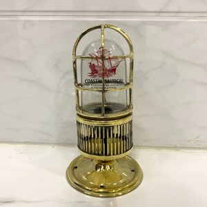 Brass Ceiling Light, Stylish Industrial Flush Mount Lighting for Hallway and Kitchen, Perfect Gift for Homeowners
