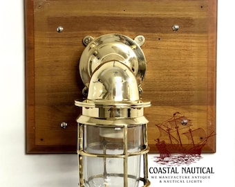 Nautical Marine New Solid Brass Swan Passage Bulkhead Sconce Light Junction Box 1 Pcs