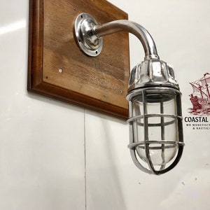 Antique Swan Neck Nautical Interior Design Aluminum Swan Light Fixture 1 Piece image 1